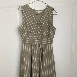Cleo olive sundress